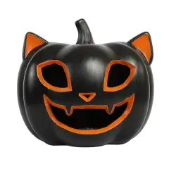 9" Lighted Cat Pumpkin by Ashland&reg;