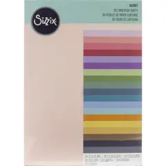 Sizzix&reg; Multi-Color Textured Cardstock, 80 Sheets