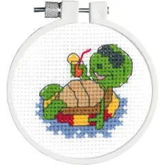 Janlynn&reg; Kid Stitch Floating Turtle Counted Cross Stitch Kit