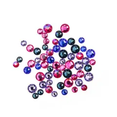 Round Flatback Austrian Crystals Mix by Bead Landing&trade;, 60ct. Supersonic