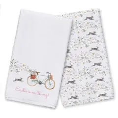 Easter Bike Tea Towel - Set of 2