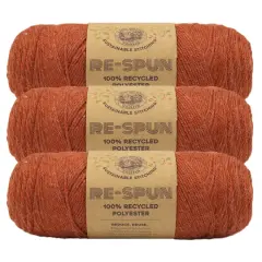 3 Pack Lion Brand&reg; Re-Spun Recycled Yarn Amber