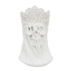 10" Skull with Veil Pillar Candle Holder by Ashland&reg;