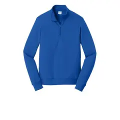 Port & Company&reg; Fan Favorite&trade; Fleece 1/4 Zip Pullover Adult Sweatshirt True Royal