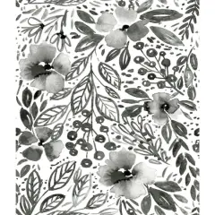 RoomMates Clara Jean April Showers Peel & Stick Wallpaper Black/White
