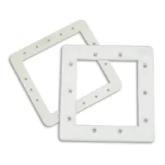 Swim Central 8.25" White Hydrotools Swimming Pool Skimmer Face Plate & Butterfly Gasket