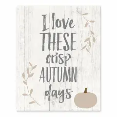 Love Crisp Autumn Tabletop Canvas