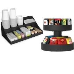Mind Reader Black Coffee Condiment and Snack Organizer