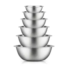 JoyJolt&reg; Stainless Steel Mixing Bowl Set Silver