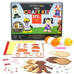 Arteza&reg; Kids Felt Craft Kit, Puppet/People