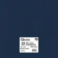 PA Paper&trade; Accents 12" x 12" 80lb. Mini Dot Cardstock, 25 Sheets Prairie Hearts