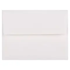 JAM Paper A2 Strathmore Invitation Envelopes, 50ct. Bright White Laid