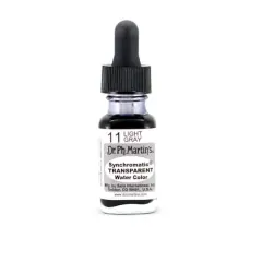 Dr. Ph. Martin's&reg; Synchromatic Transparent Watercolor, 0.5oz. 11 Light Gray