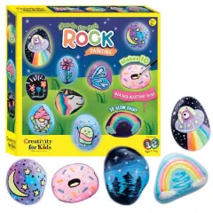 Faber-Castell&reg; Glow in the Dark Rock Painting Kit