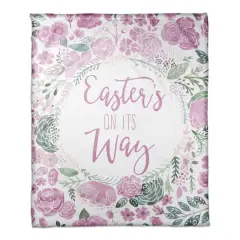 Easter's On Its Way Throw Blanket