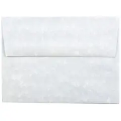 JAM Paper 4.75" x 6.5" Parchment Invitation Envelopes, 50ct. Blue Recycled