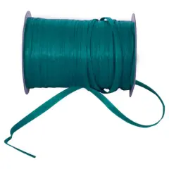 JAM Paper 1/4" Matte Raffia Ribbon, 100yd. Teal