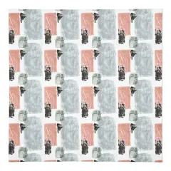 Blue and Pink Abstract 10" x 10" Cotton Twill Napkin