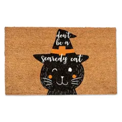 Don't Be a Scaredy Cat Door Mat