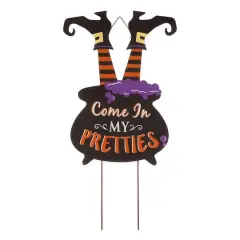 32" Glitzhome&reg; Halloween Witch Yard Stake