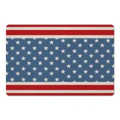 Designs Direct Red & Blue Stars & Stripes Floor Mat