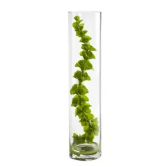 18" Green Bells of Ireland Artificial Arrangement in Cylinder Vase