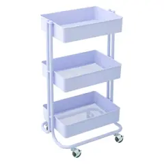 Lexington 3-Tier Rolling Cart by Simply Tidy&reg; Lilac