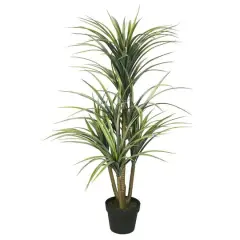 3.3ft. Potted Artificial Green Yucca Tree