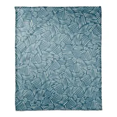 Watercolor Stripe Fleece Throw