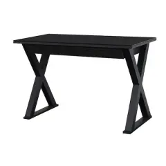 Walker Edison 48" Black Modern Wood Computer Desk