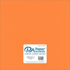 PA Paper&trade; Accents 12" x 12" Muslin 73lb. Cardstock, 25 Sheets Apricot