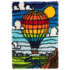Leisure Arts&reg;Hot Air Balloon Latch Hook Kit
