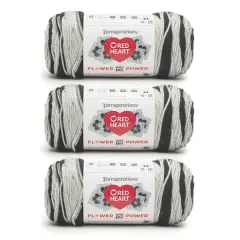 3 Pack Red Heart&reg; All In One Flower Power&trade; Yarn Black Dahlia