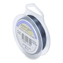 Artistic Wire&reg; 28 Gauge Silver Plated Tarnish Resistant Colored Copper Craft Wire, 40yd. Hematite