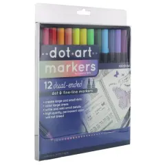 Leisure Arts&reg; Rainbow Dual-Ended & Dot Marker Set