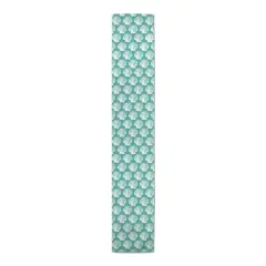 Shells Indoor/Outdoor Table Runner Shells On Teal