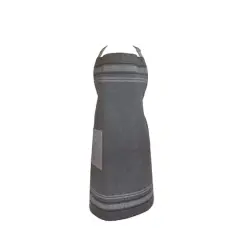 DII&reg; Gray Chambray French Stripe Chef Apron