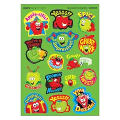 Trend Enterprises&reg; Appealing Apples Stinky Stickers&reg;, 6 Packs of 60