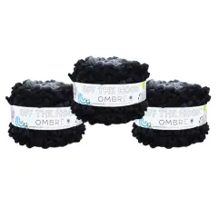 3 Pack Lion Brand&reg; Off the Hook&trade; Ombre Yarn Fade to Black