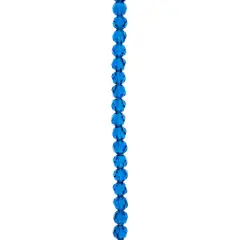 Preciosa Glass Crystal Round Beads, 4mm by Bead Landing&trade; Capri Blue
