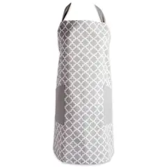 DII&reg; Lattice Print 2-Pocket Apron Gray