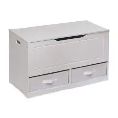Badger Basket White Up & Down Toy & Storage Bench