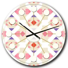 Designart 'Triangular Retro Design Vii Mid-Century Modern Wall Clock
