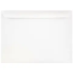 JAM Paper 9.5" x 12.6" White Booklet Commercial Envelopes