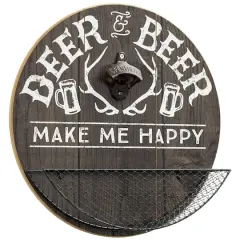 Deer & Beer Bottle Opener & Cap Catcher Wall D&eacute;cor