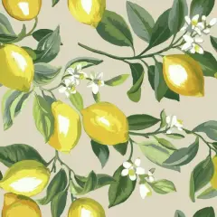 RoomMates Lemon Zest Peel & Stick Wallpaper Yellow/Beige
