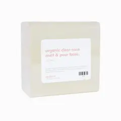 makesy Organic Clear Coco Melt + Pour Base, 1lb.