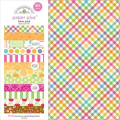 Doodlebug Design Inc.&trade; Bright 12" x 12" Paper Plus Value Pack, 8 Sheets