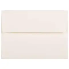 JAM Paper A6 Strathmore Invitation Envelopes, 50ct. Natural White Linen