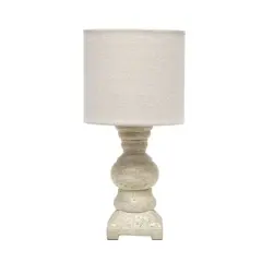 Lalia Home 12.5" Beige Mini Table Lamp